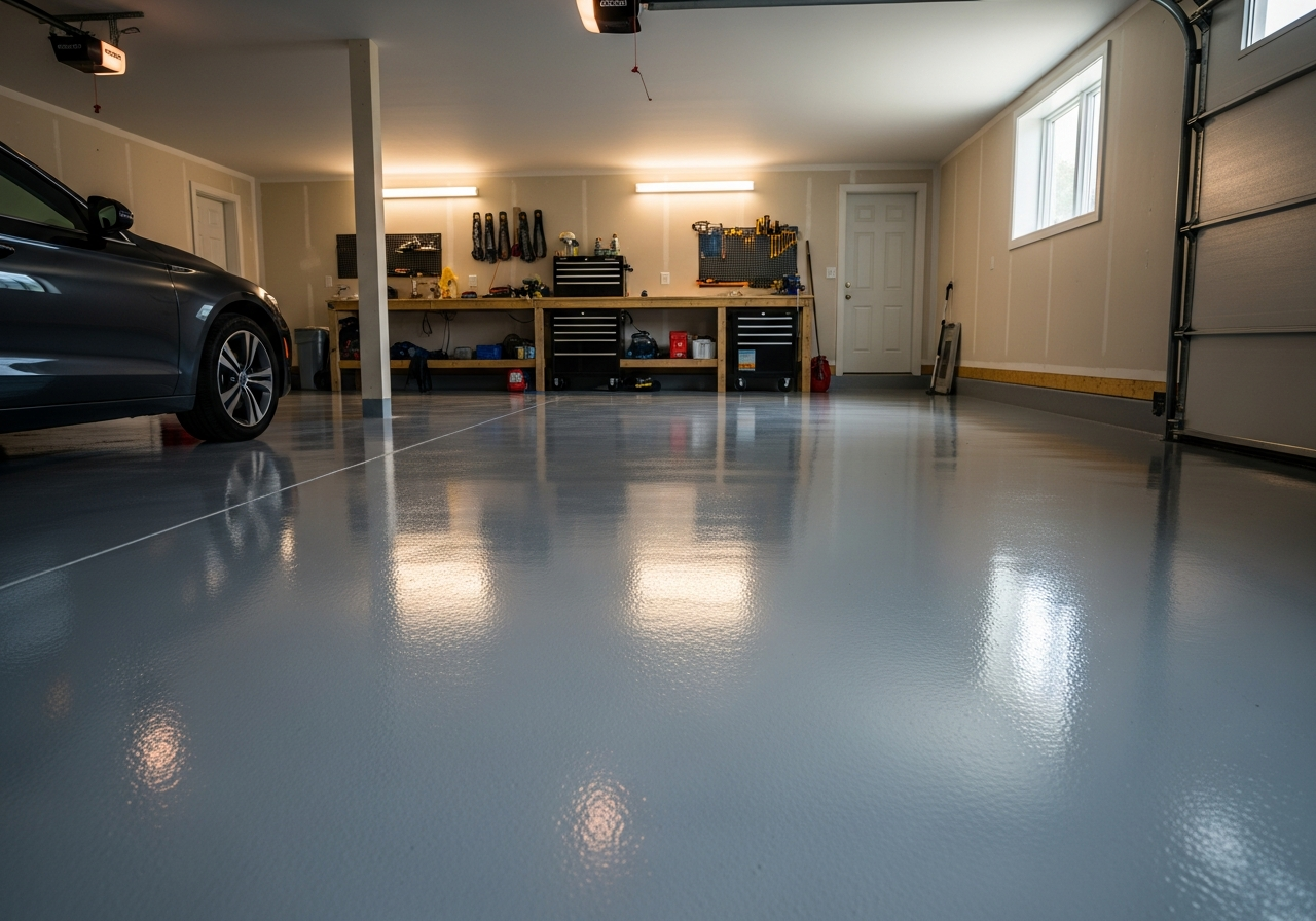 Epoxy garage floor - Gatineau